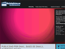 Tablet Screenshot of marketingfactory.mx